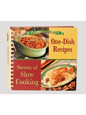 Favorite Brand Name 2 Cookbooks Secrets of Slow Cooking and One Dish Recipes HB